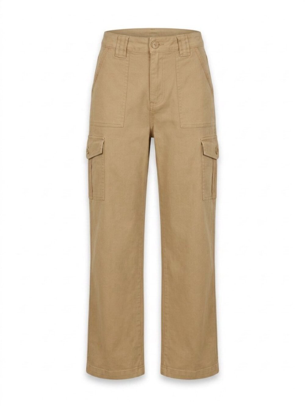 Rewind Cargo Pants Womens Size 7 28 W Tan Khaki Utility Straight Leg Mid Rise